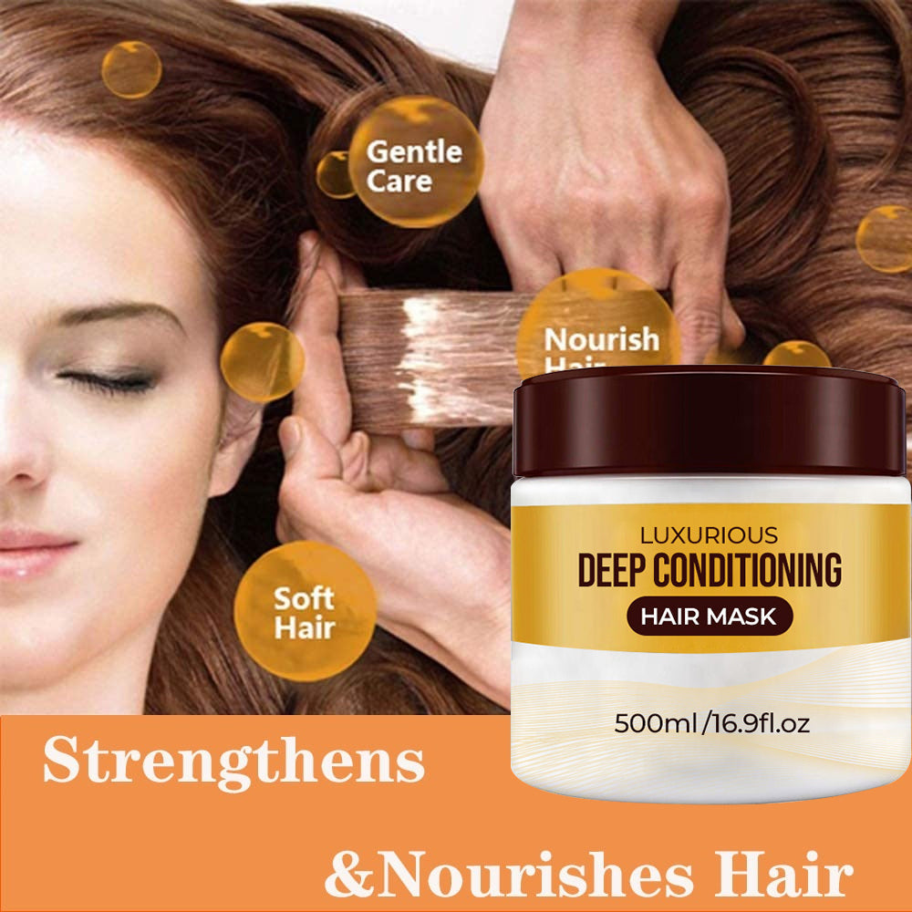 š„BUY MORE SAVE MORE!š„Collagen Hair Treatment Deep Repair Conditioning Argan Oil Collagen Hair Mask Essence for Dry Damaged Hair All Hair Types