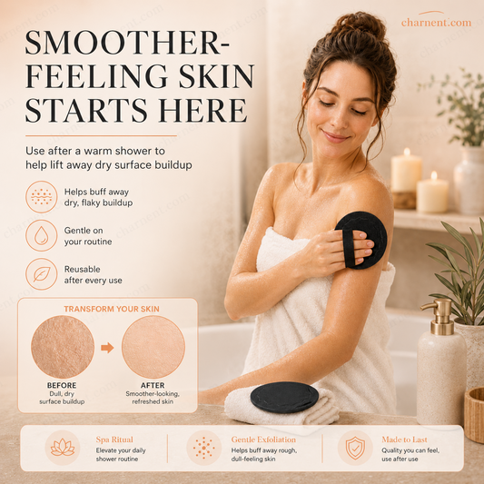 🥳 POPULÄR NYHET 🥳 50% OFF ✨🚿osybeary® Exfolierande Skrubbkudde – Återanvändbar Kroppsskrubb för Mjuk och Fräsch Hud 🧖‍♀️