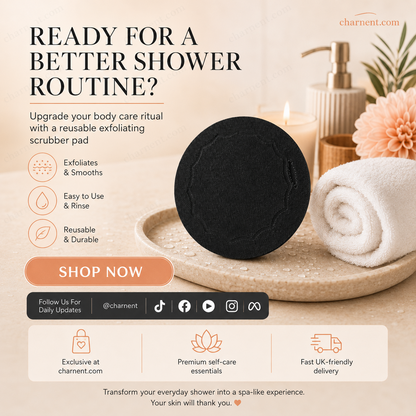 🥳 POPULÄR NYHET 🥳 50% OFF ✨🚿osybeary® Exfolierande Skrubbkudde – Återanvändbar Kroppsskrubb för Mjuk och Fräsch Hud 🧖‍♀️