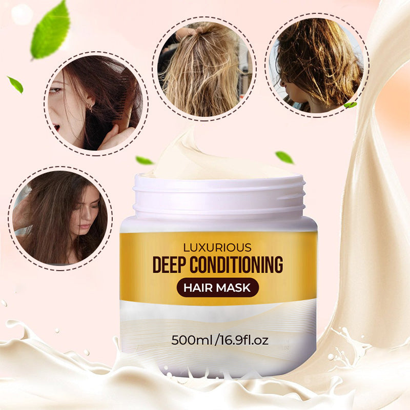 🔥BUY MORE SAVE MORE!🔥Collagen Hair Treatment Deep Repair Conditioning Argan Oil Collagen Hair Mask Essence for Dry Damaged Hair All Hair Types