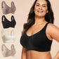 🎁Köp 1 Få 3 Förpackningar💕Ribbad Push Up Justerbar Trådlös BH för kvinnor