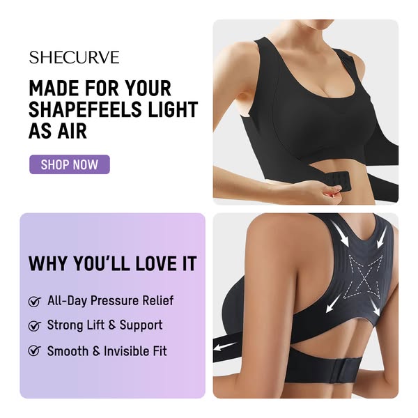 ⚡ AlignLift Posture-Perfect Wireless BH – Hela dagens komfort, andningsbar och redo för sommaren 💕