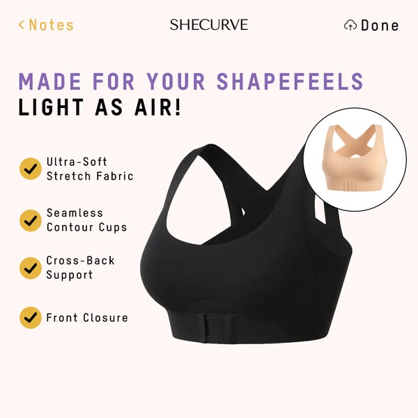 ⚡ AlignLift Posture-Perfect Wireless BH – Hela dagens komfort, andningsbar och redo för sommaren 💕