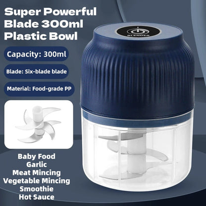 🧄 50% RABATT! ⚡ Trådlös Mini Elektrisk Vitlökshackare – Kraftfull & Effektiv, Lätt att Rengöra & Perfekt för Köket 🔪