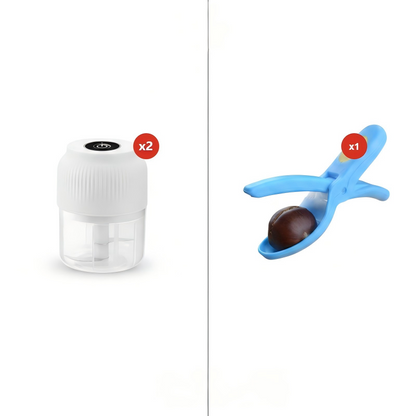 🧄 50% RABATT! ⚡ Trådlös Mini Elektrisk Vitlökshackare – Kraftfull & Effektiv, Lätt att Rengöra & Perfekt för Köket 🔪