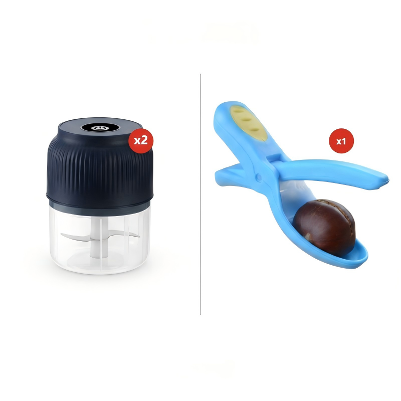 🧄 50% RABATT! ⚡ Trådlös Mini Elektrisk Vitlökshackare – Kraftfull & Effektiv, Lätt att Rengöra & Perfekt för Köket 🔪