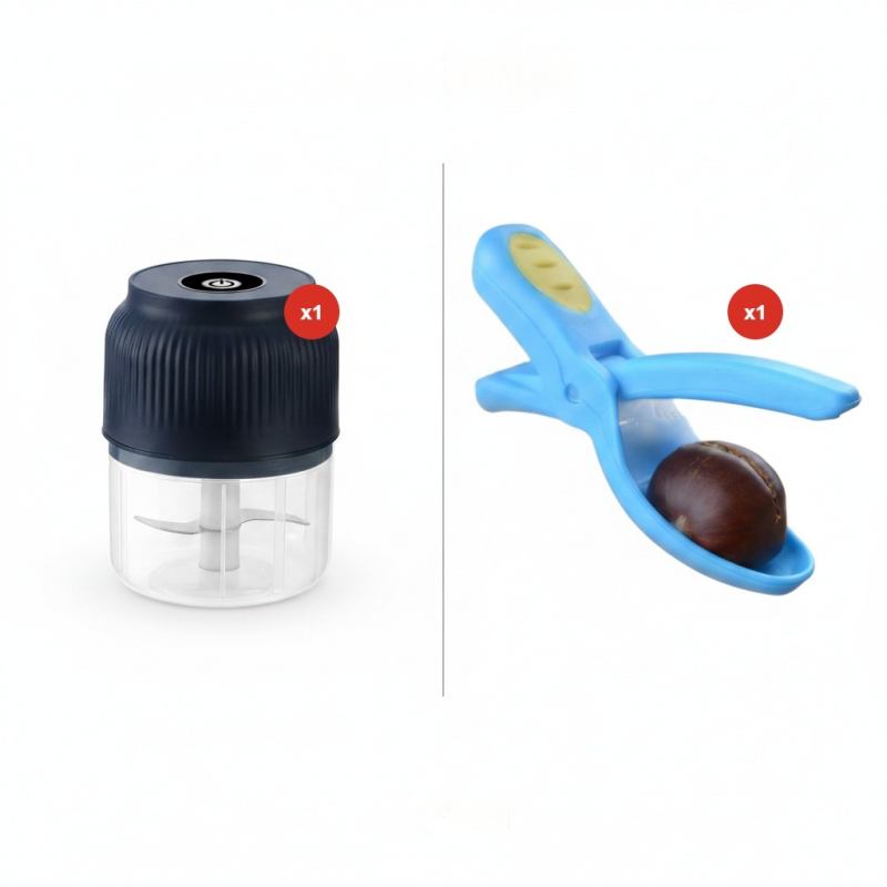 🧄 50% RABATT! ⚡ Trådlös Mini Elektrisk Vitlökshackare – Kraftfull & Effektiv, Lätt att Rengöra & Perfekt för Köket 🔪