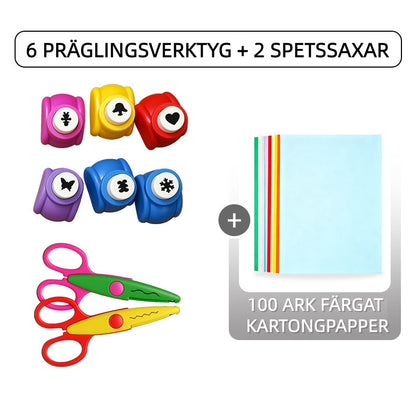 🔥Present till barn💥Gör-det-själv-stans för pappershantverk