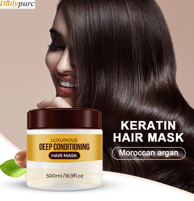 🔥BUY MORE SAVE MORE!🔥Collagen Hair Treatment Deep Repair Conditioning Argan Oil Collagen Hair Mask Essence for Dry Damaged Hair All Hair Types