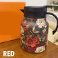 Vintage blommönster te-termos – inbyggd infusionsenhet, 35 Oz