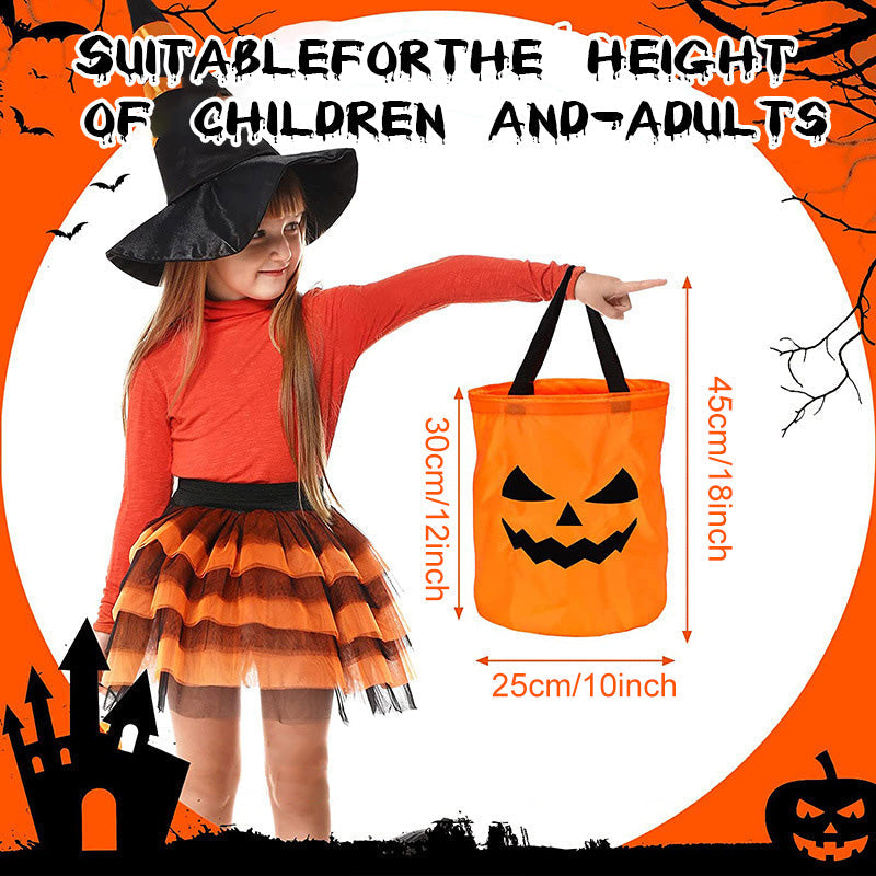🎃📢📢50% RABATT  NU!! ⏰🔥Halloween lysande pumpa godisväska