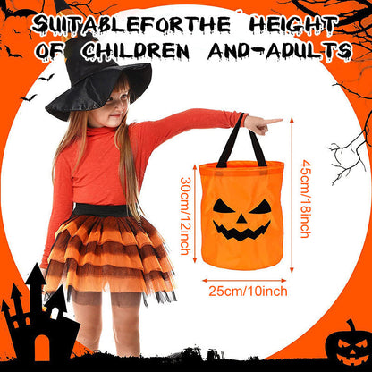 🎃📢📢50% RABATT  NU!! ⏰🔥Halloween lysande pumpa godisväska