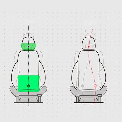 🚗💤 Slut på trötthet vid bilkörning! Universal memory-skum nackstöd för bilens huvudstöd – ergonomiskt stöd för långa resor.