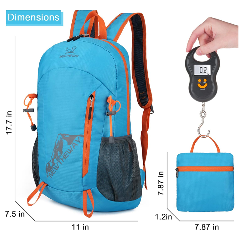 Hopfällbar vattentät campingryggsäck – lätt, rymlig & perfekt för vandring, resor och utomhusäventyr 🎒✨