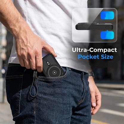 🔋 3-i-1 magnetisk powerbank – Inbyggd kabel  ⏳