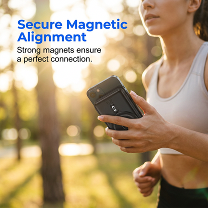 🔋 3-i-1 magnetisk powerbank – Inbyggd kabel  ⏳
