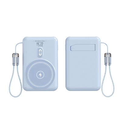 🔋 3-i-1 magnetisk powerbank – Inbyggd kabel  ⏳