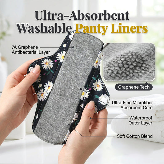 🎁2026 New Arrivals 50% OFF💥Women’s Washable Sanitary Pads Soft Graphene Panty Liners