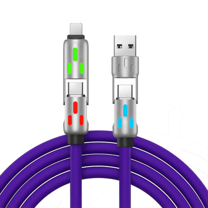 4-i-1 240W LED-upplyst laddningskabel