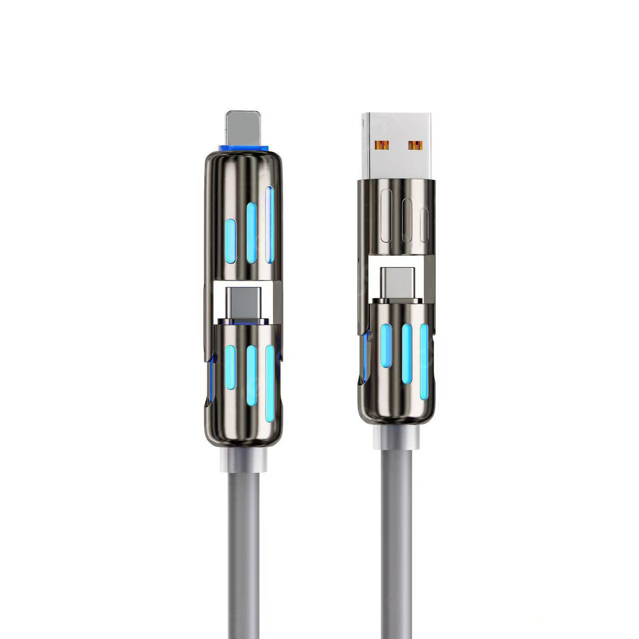 4-i-1 240W LED-upplyst laddningskabel