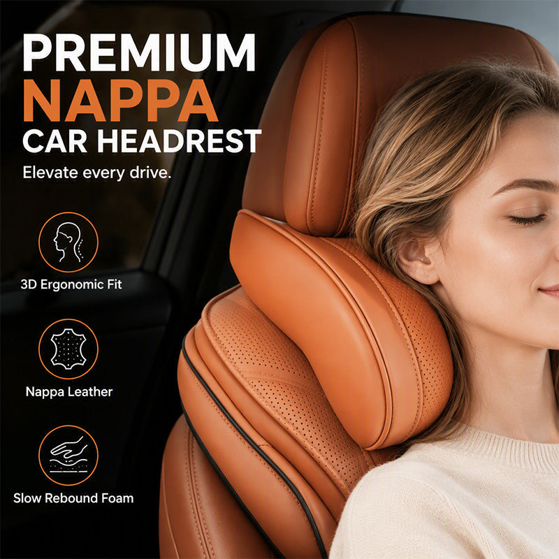 🚗💤 Slut på trötthet vid bilkörning! Universal memory-skum nackstöd för bilens huvudstöd – ergonomiskt stöd för långa resor.