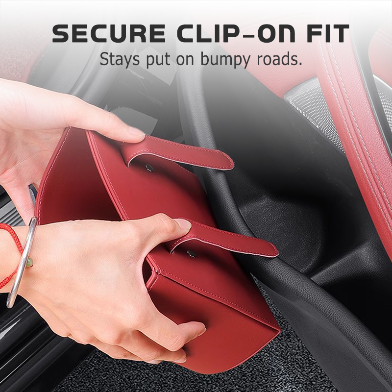 🚗 50 % RABATT! Mer förvaring precis där du behöver den – universell mugghållare i premium PU-läder