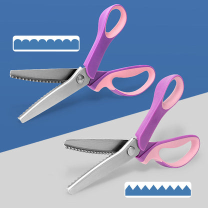 ✂️✨ Multifunktionell sicksacksax – Tandad tygsax för sömnad, byxor & DIY